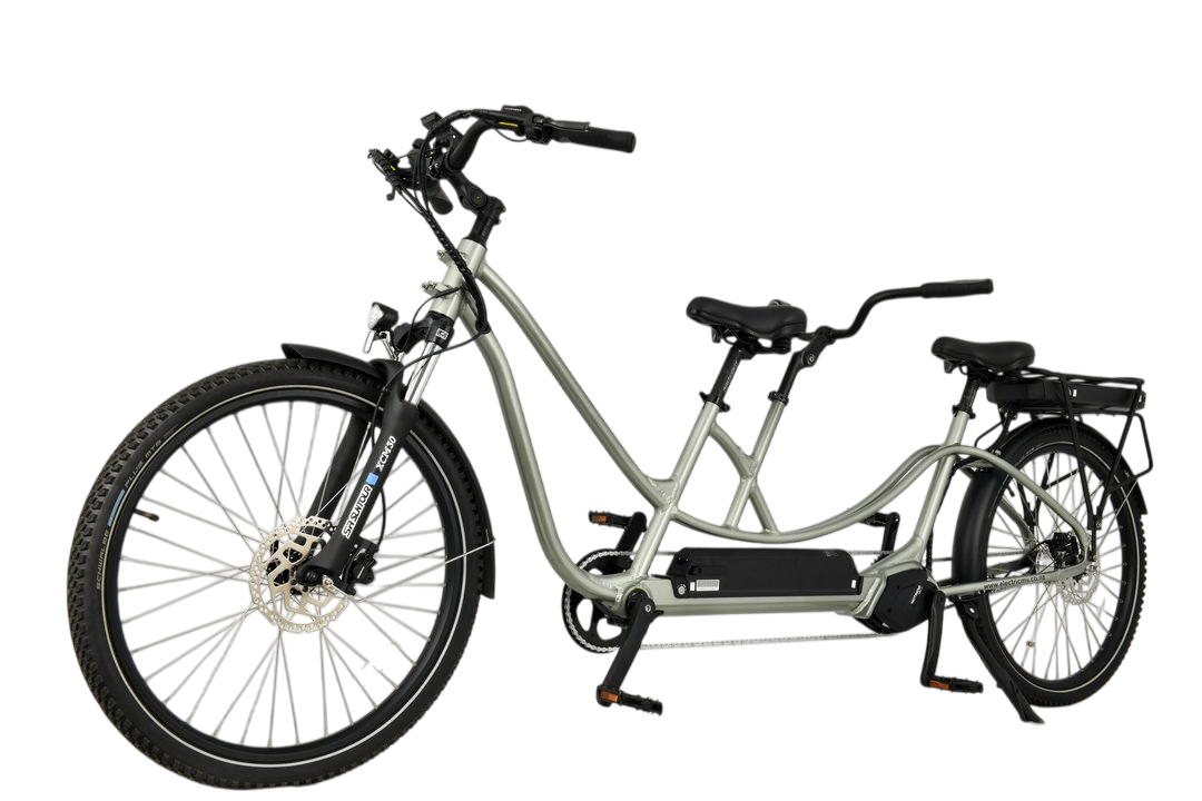 GeoByke Tandem Electric Bike – 26-inch dual battery e-bike for two riders, long-range riding