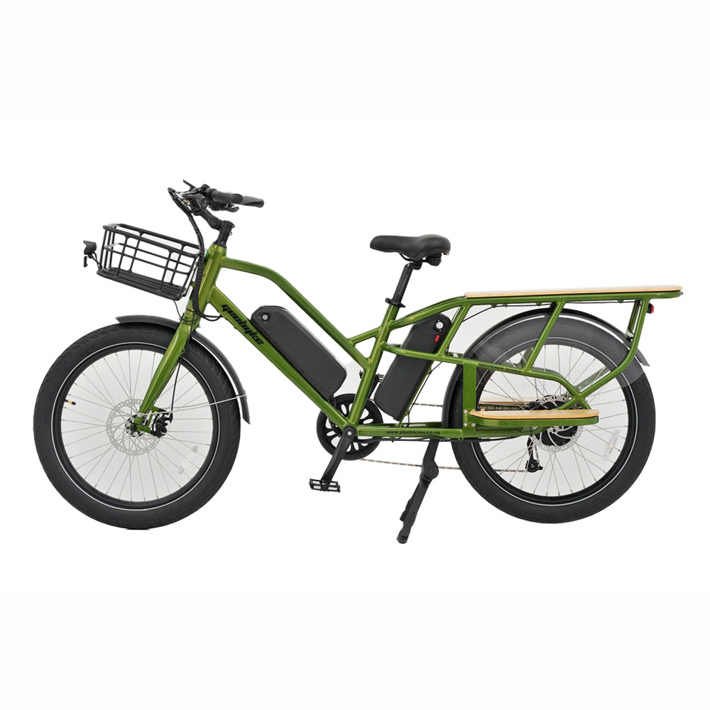GeoByke Cargo E‑Bike with rear rack, ideal for family and delivery use